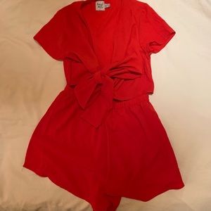 Princess Polly Ragnar Tie Front Romper